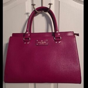 Kate Spade Leather Magenta Crossbody Handbag EXCELLENT CONDITION